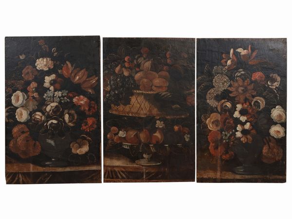 Trionfi di fiori e frutta  - Asta Un'antica dimora marchigiana: Arredi antichi e Arte contemporanea - Associazione Nazionale - Case d'Asta italiane