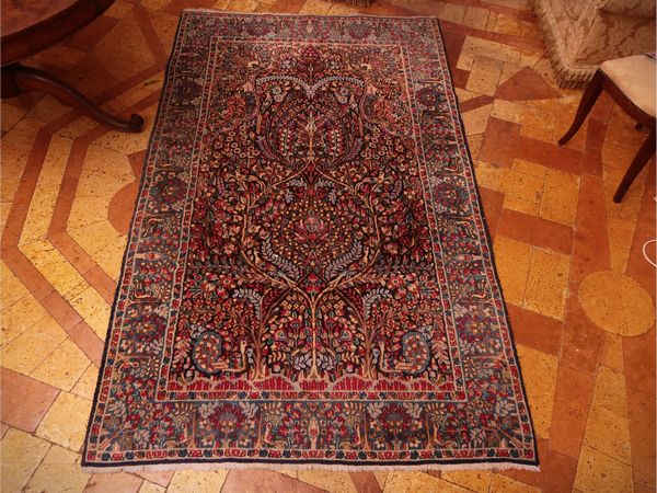 Tappeto persiano a giardino  - Asta Un'antica dimora marchigiana: Arredi antichi e Arte contemporanea - Associazione Nazionale - Case d'Asta italiane