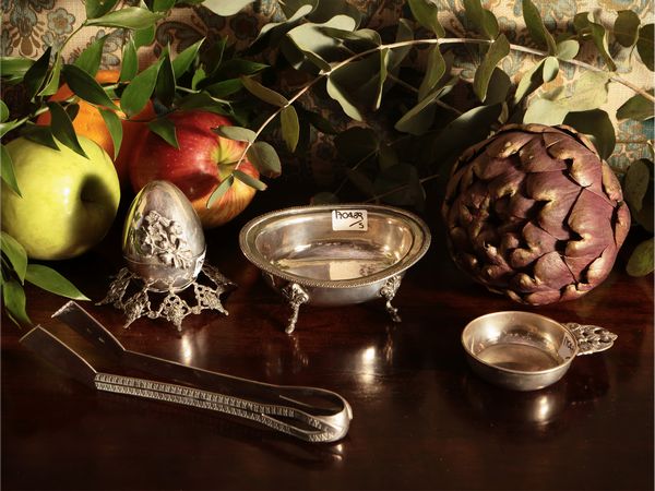 Lotto di argenteria  - Asta Un'antica dimora marchigiana: Arredi antichi e Arte contemporanea - Associazione Nazionale - Case d'Asta italiane