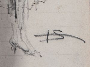 Telemaco Signorini : Processione  - Asta Un'antica dimora marchigiana: Arredi antichi e Arte contemporanea - Associazione Nazionale - Case d'Asta italiane