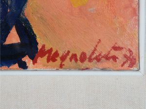 Cesco Magnolato : Figura con anatra 1970  - Asta Un'antica dimora marchigiana: Arredi antichi e Arte contemporanea - Associazione Nazionale - Case d'Asta italiane