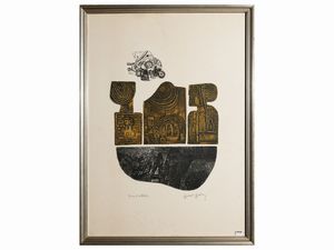 Lotto di bozzetti e grafica  - Asta Un'antica dimora marchigiana: Arredi antichi e Arte contemporanea - Associazione Nazionale - Case d'Asta italiane