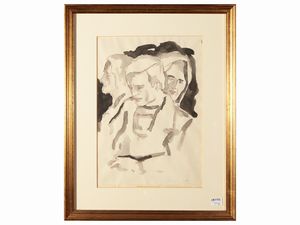 Lotto di bozzetti e grafica  - Asta Un'antica dimora marchigiana: Arredi antichi e Arte contemporanea - Associazione Nazionale - Case d'Asta italiane