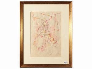 Lotto di bozzetti e grafica  - Asta Un'antica dimora marchigiana: Arredi antichi e Arte contemporanea - Associazione Nazionale - Case d'Asta italiane