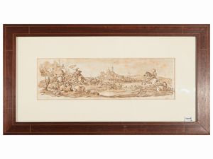 Scuola romana del XVII/XVIII secolo - Scene di battaglia
