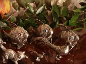 Collezione di piccoli animali in argento  - Asta Un'antica dimora marchigiana: Arredi antichi e Arte contemporanea - Associazione Nazionale - Case d'Asta italiane
