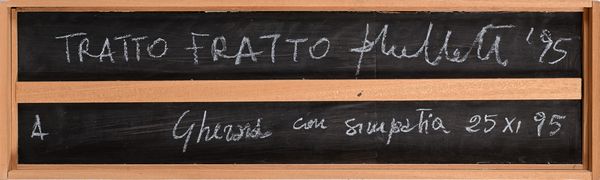 FERNANDO GARBELLOTTO : Tratto Fratto  - Asta Arte Moderna e Contemporanea - Associazione Nazionale - Case d'Asta italiane