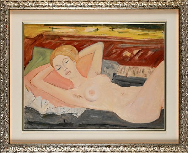 Giovanni Stradone : Donna sul divano  - Asta Arte Moderna e Contemporanea - Associazione Nazionale - Case d'Asta italiane