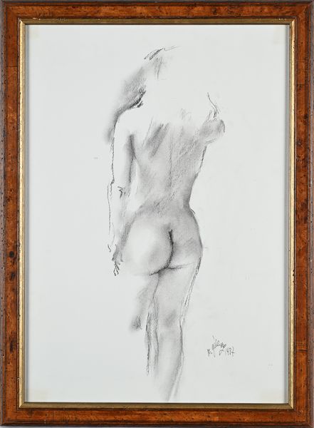 Nudo di schiena  - Asta Arte Moderna e Contemporanea - Associazione Nazionale - Case d'Asta italiane