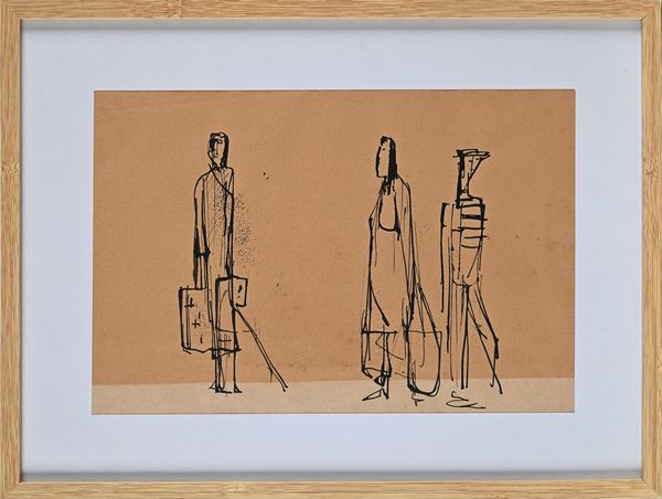 Giovanni Stradone : Figure in piedi  - Asta Arte Moderna e Contemporanea - Associazione Nazionale - Case d'Asta italiane