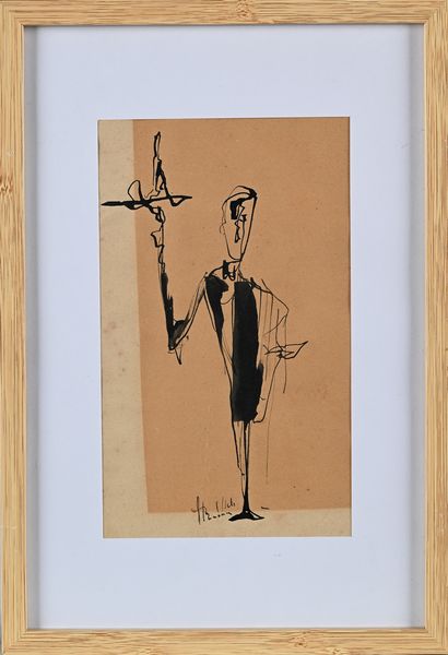 Giovanni Stradone : Il cameriere  - Asta Arte Moderna e Contemporanea - Associazione Nazionale - Case d'Asta italiane