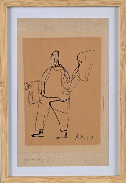 Giovanni Stradone : Giornalaio  - Asta Arte Moderna e Contemporanea - Associazione Nazionale - Case d'Asta italiane