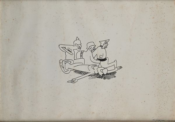 Sebastian Matta : Il pestaggio  - Asta Arte Moderna e Contemporanea - Associazione Nazionale - Case d'Asta italiane