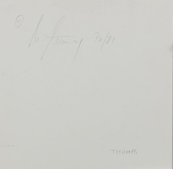 Norbert Thomas : Senza titolo  - Asta Arte Moderna e Contemporanea - Associazione Nazionale - Case d'Asta italiane