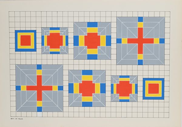 Gianni De Tora : Il quadrato primario  - Asta Arte Moderna e Contemporanea - Associazione Nazionale - Case d'Asta italiane