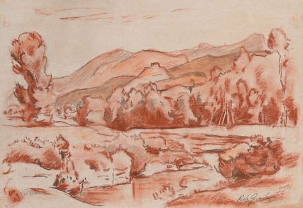 Raffaele De Grada : Paesaggio collinare e borgo turrito  - Asta Arte Moderna e Contemporanea - Associazione Nazionale - Case d'Asta italiane