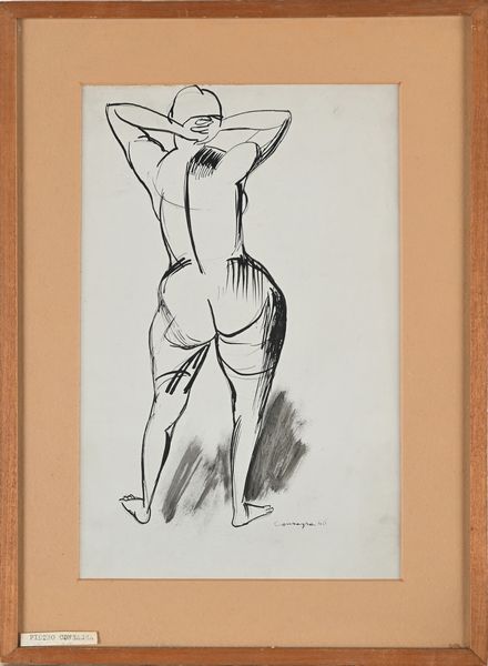 Pietro Consagra : Studio di figura  - Asta Arte Moderna e Contemporanea - Associazione Nazionale - Case d'Asta italiane
