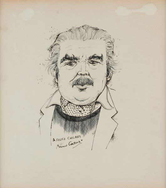 Bruno Caruso : Ritratto di Felice Chilanti  - Asta Arte Moderna e Contemporanea - Associazione Nazionale - Case d'Asta italiane
