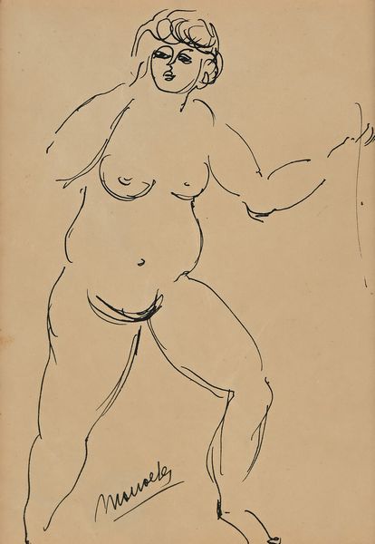 Sante Monachesi : nudo di donna  - Asta Arte Moderna e Contemporanea - Associazione Nazionale - Case d'Asta italiane