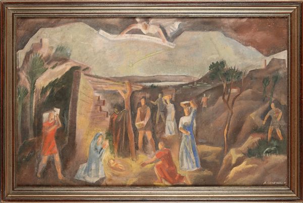 Angelo Canevari : Nativit  - Asta Arte Moderna e Contemporanea - Associazione Nazionale - Case d'Asta italiane