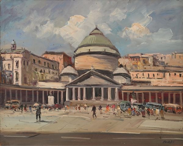 Luigi Surdi : Piazza del plebiscito  - Asta Arte Moderna e Contemporanea - Associazione Nazionale - Case d'Asta italiane