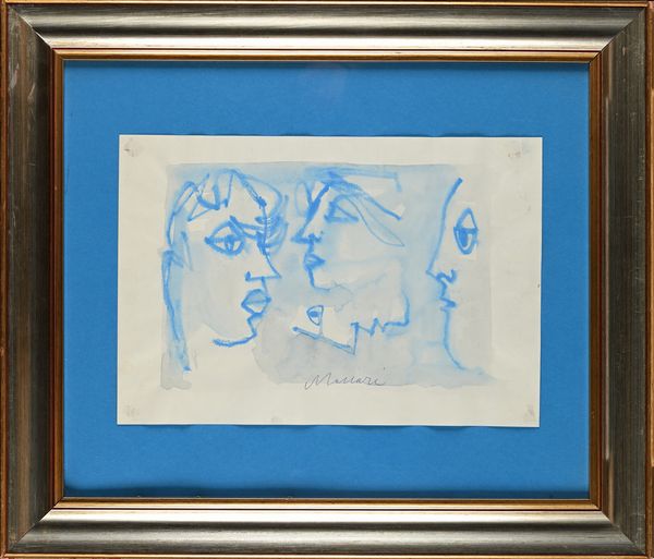 MINO MACCARI : Tre figure  - Asta Arte Moderna e Contemporanea - Associazione Nazionale - Case d'Asta italiane