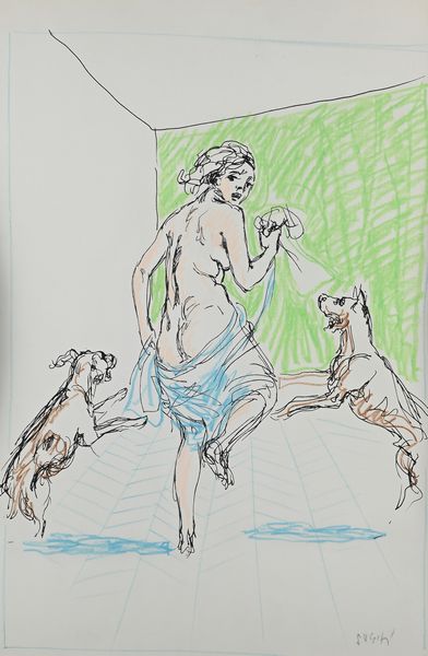 Alberto Sughi : Senza titolo  - Asta Arte Moderna e Contemporanea - Associazione Nazionale - Case d'Asta italiane