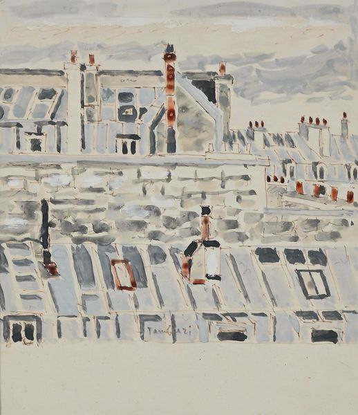 Orfeo Tamburi : Tetti di Parigi  - Asta Arte Moderna e Contemporanea - Associazione Nazionale - Case d'Asta italiane