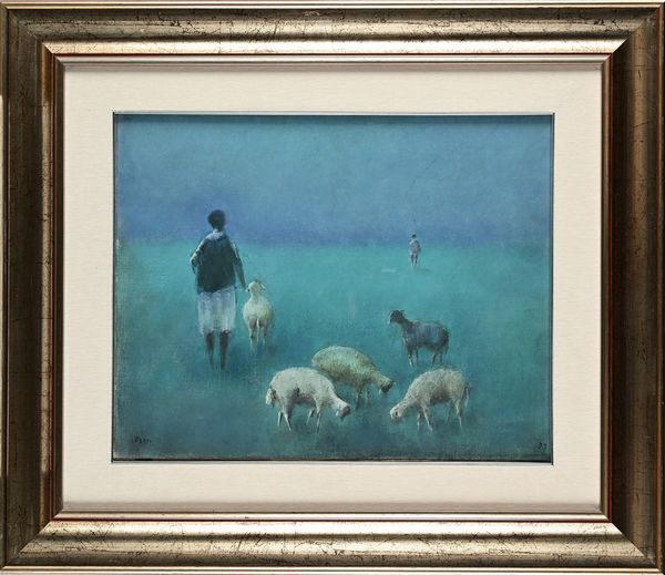 Fernando Troso : Paesaggio con gregge  - Asta Arte Moderna e Contemporanea - Associazione Nazionale - Case d'Asta italiane