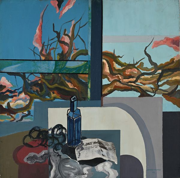 Bruno Mancinotti : Natura MOrta con bottiglia e giornale  - Asta Arte Moderna e Contemporanea - Associazione Nazionale - Case d'Asta italiane