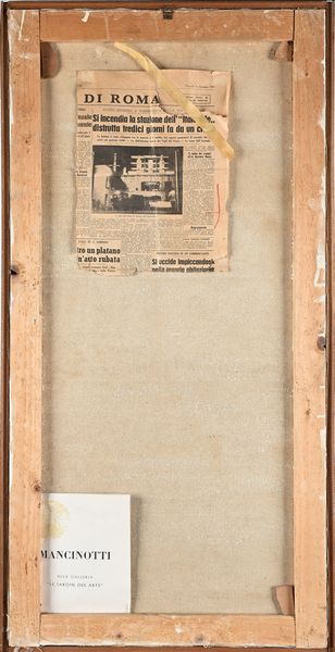 Bruno Mancinotti : L'obelisco e la Chisa degli Artisti a Piazza del Popolo  - Asta Arte Moderna e Contemporanea - Associazione Nazionale - Case d'Asta italiane