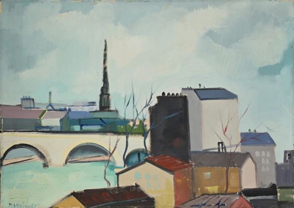 Bruno Mancinotti : Tetti di Parigi  - Asta Arte Moderna e Contemporanea - Associazione Nazionale - Case d'Asta italiane