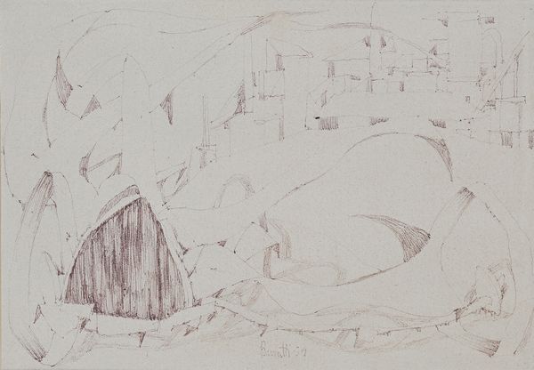 Armando Buratti : Il viale di notte (Piancastagnaio)  - Asta Arte Moderna e Contemporanea - Associazione Nazionale - Case d'Asta italiane