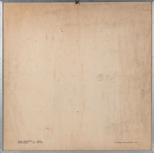 GUIDO ZANOLETTI : Senza titolo  - Asta Arte Moderna e Contemporanea - Associazione Nazionale - Case d'Asta italiane