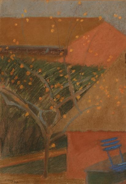 Thomas Corey : Paesaggio con albero di pesco  - Asta Arte Moderna e Contemporanea - Associazione Nazionale - Case d'Asta italiane