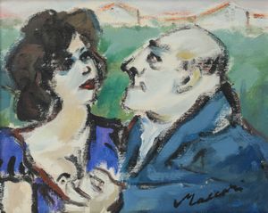 MINO MACCARI - Due figure