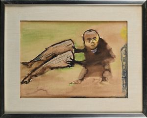 MINO MACCARI : Disegno caricaturale  - Asta Arte Moderna e Contemporanea - Associazione Nazionale - Case d'Asta italiane