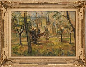 Amintore Fanfani : Paesaggio  - Asta Arte Moderna e Contemporanea - Associazione Nazionale - Case d'Asta italiane
