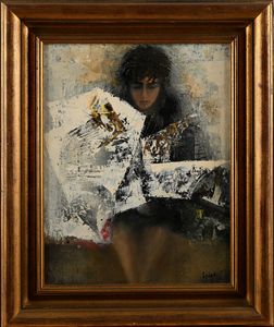 Anonimo del XX secolo : Ritratto di ragazza  - Asta Arte Moderna e Contemporanea - Associazione Nazionale - Case d'Asta italiane