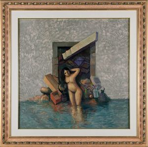 John Picking : Gabrielle Bathing  - Asta Arte Moderna e Contemporanea - Associazione Nazionale - Case d'Asta italiane