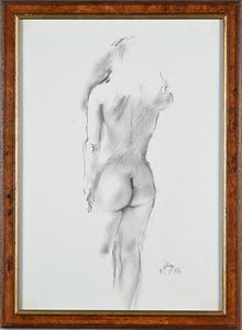 Nudo di schiena  - Asta Arte Moderna e Contemporanea - Associazione Nazionale - Case d'Asta italiane
