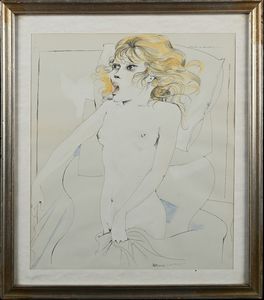 Bruno Caruso : Nudo di donna  - Asta Arte Moderna e Contemporanea - Associazione Nazionale - Case d'Asta italiane