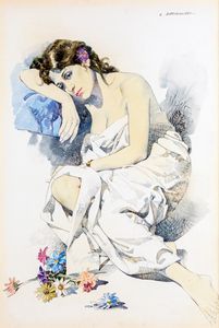 Alessandro Biffignandi - Fanciulla seduta