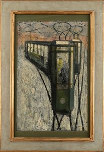 Anonimo del XX secolo : Il Tram  - Asta Arte Moderna e Contemporanea - Associazione Nazionale - Case d'Asta italiane