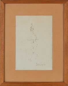 Antonio Vangelli : Tre disegni su carta raffiguranti arlecchino  - Asta Arte Moderna e Contemporanea - Associazione Nazionale - Case d'Asta italiane