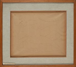 Sante Monachesi : Nudo di donna distesa  - Asta Arte Moderna e Contemporanea - Associazione Nazionale - Case d'Asta italiane