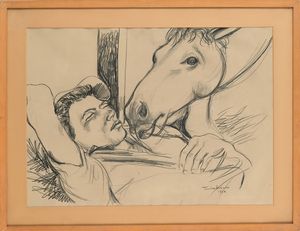 Aldo Turchiaro : Riposo del bracciante  - Asta Arte Moderna e Contemporanea - Associazione Nazionale - Case d'Asta italiane