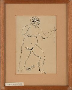 Sante Monachesi : nudo di donna  - Asta Arte Moderna e Contemporanea - Associazione Nazionale - Case d'Asta italiane