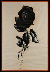 Giacomo Porzano : Rosa Nera  - Asta Arte Moderna e Contemporanea - Associazione Nazionale - Case d'Asta italiane