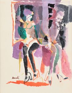 Marcello Avenali - Ritratto di due donne